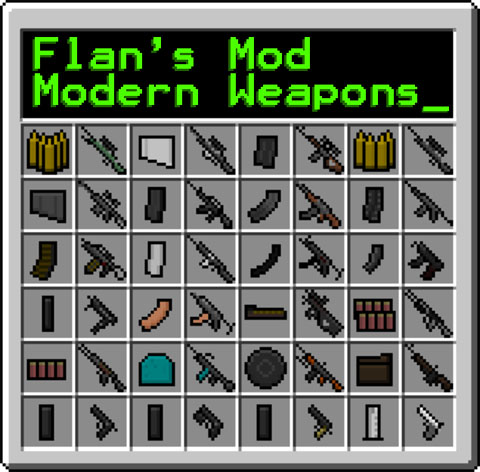 Flan’s Modern Weapons Pack Mod